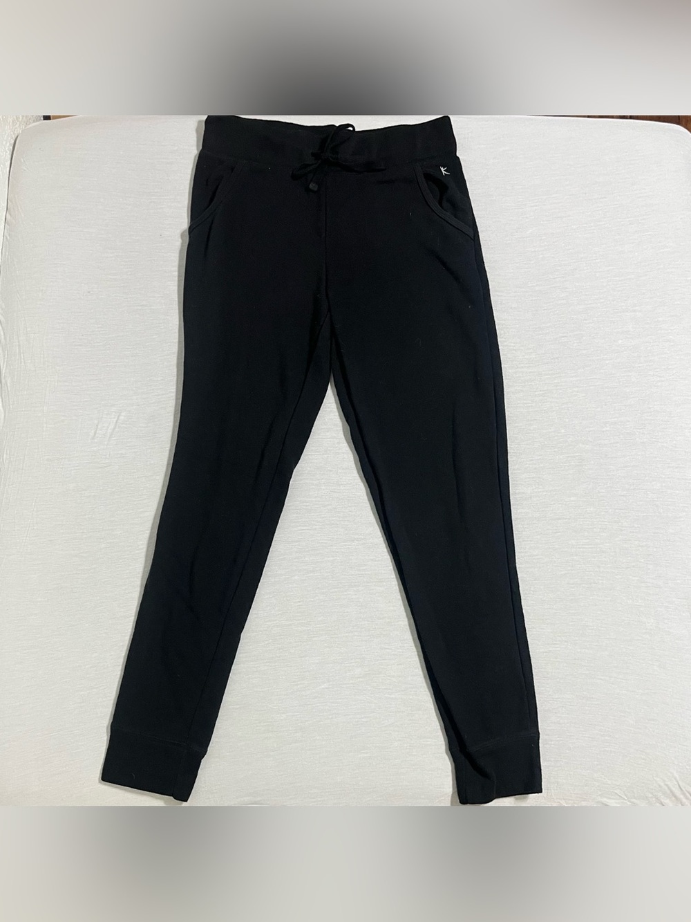 Danskin Now Black Jogger Sweatpants with Drawstring